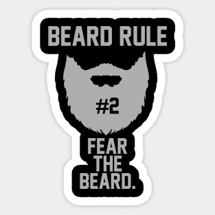 Beard Rule 2 Sticker